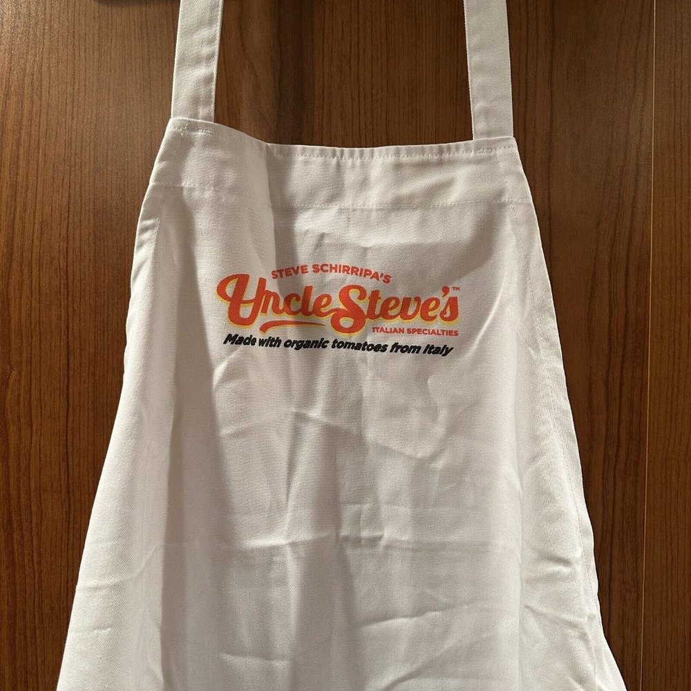 Steve Schirripa's The Sopranos Apron Uncle Steve's Bobby Baccalieri White Rare